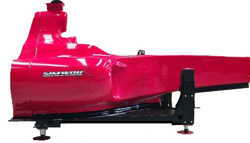 Second-hand racing simulator with full cockpit frame and seat
