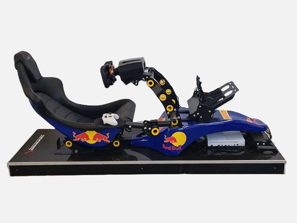 20250402_145809 Used cockpit racing simulator with realistic force feedback wheel