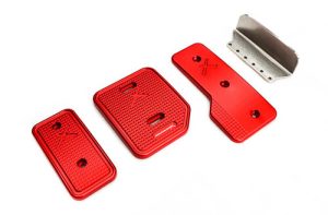 V8 Supercar Billet Pedal Pads - Red