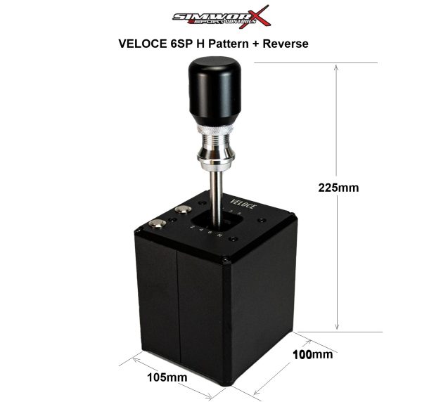 VELOCE H PATTERN SHIFTER Dimensions